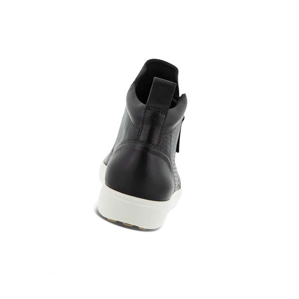 Ecco Soft 7 Perforated Ankle Sneakers Dam Svarta | SE 237PJJ